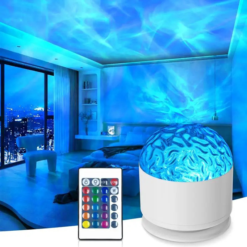 Starry Sky Night Light Projector.Rotating Galaxy Star Lamp with Remote Control & Color Changing LED Effects