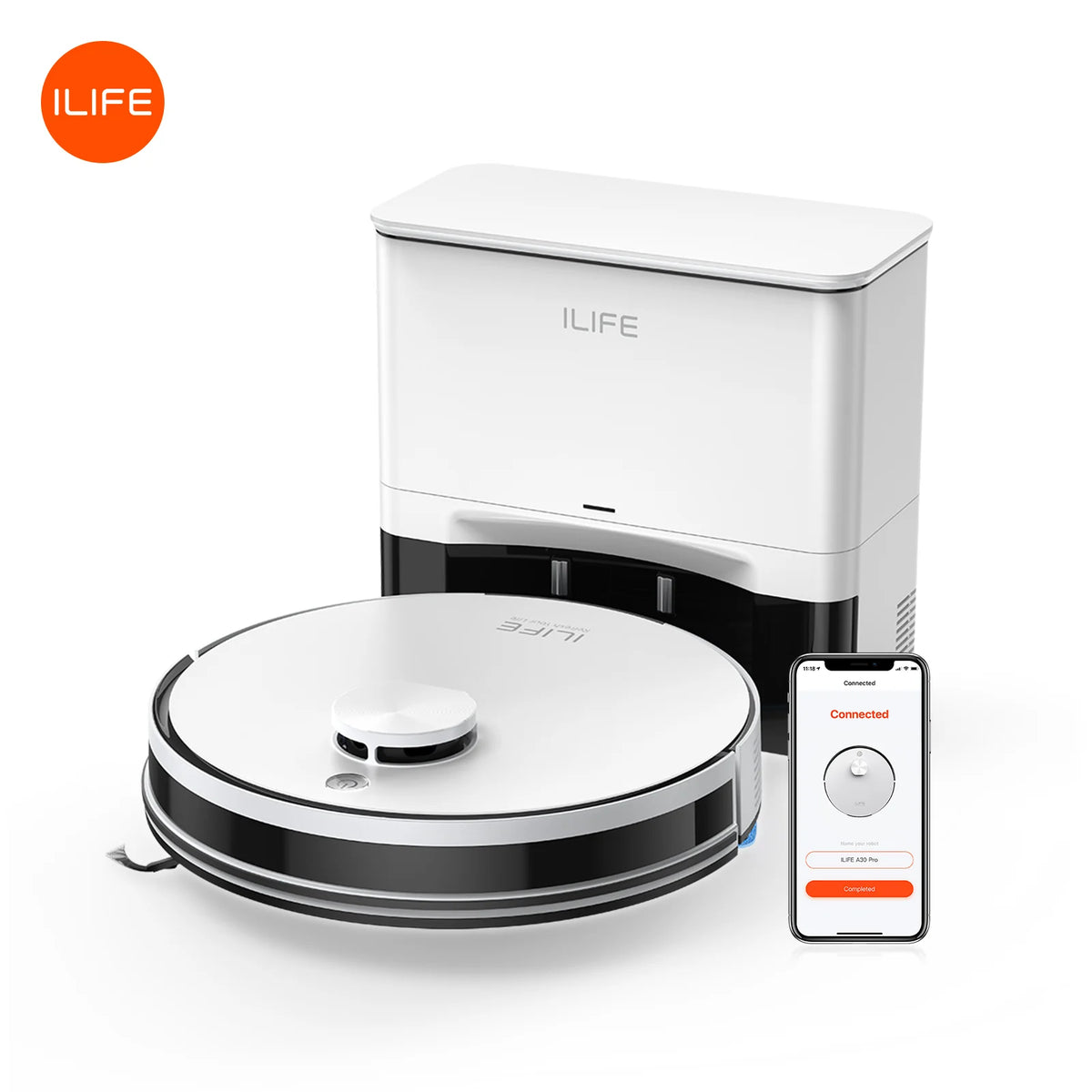 ILIFE A30 Pro Robot Vacuum & Mop | 5000Pa Smart Cleaning