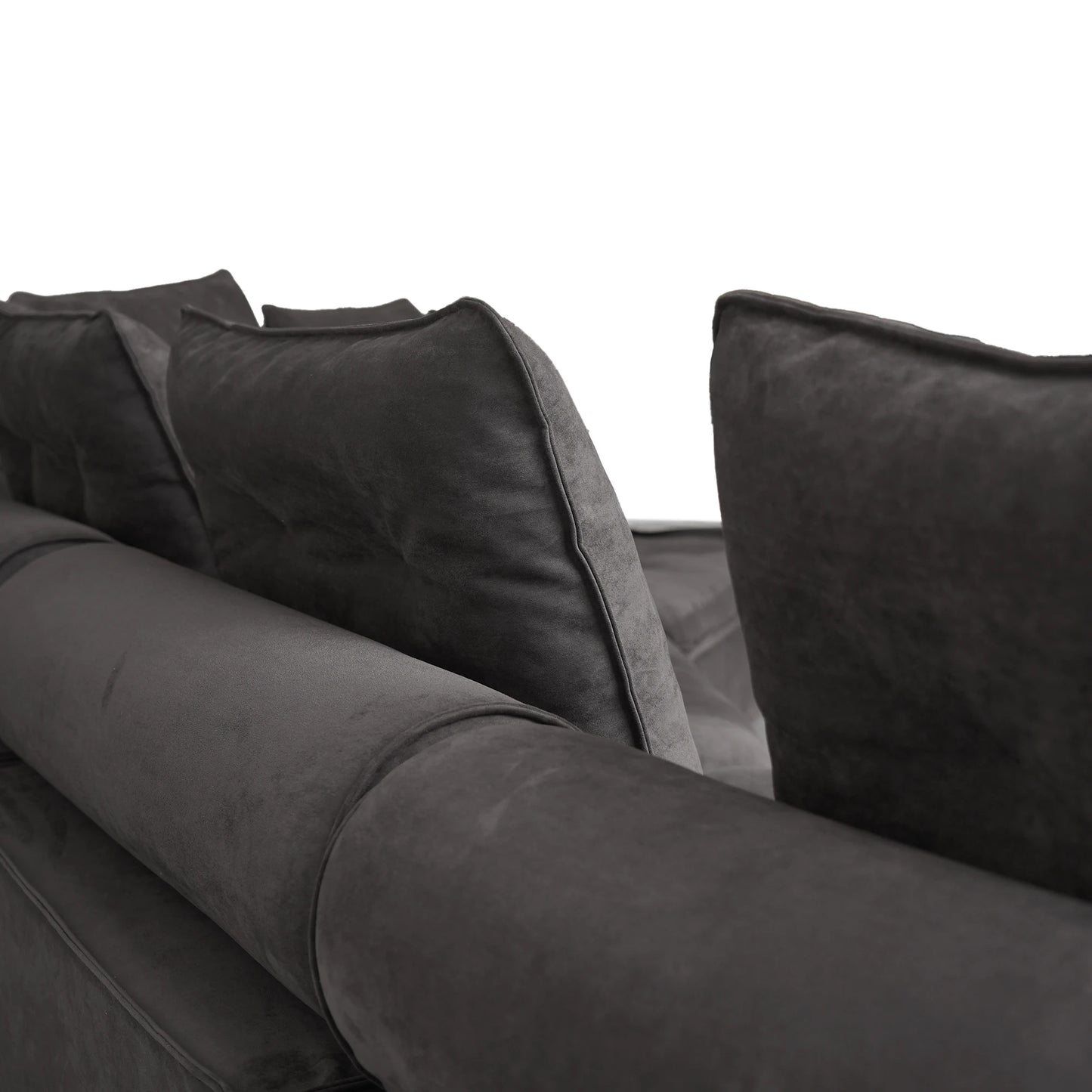 Modular Cloud Sectional Couch Oversized Down Filled Sofa Couches with Chaise Ottoman Adjustable Backrest Couch For Living Room