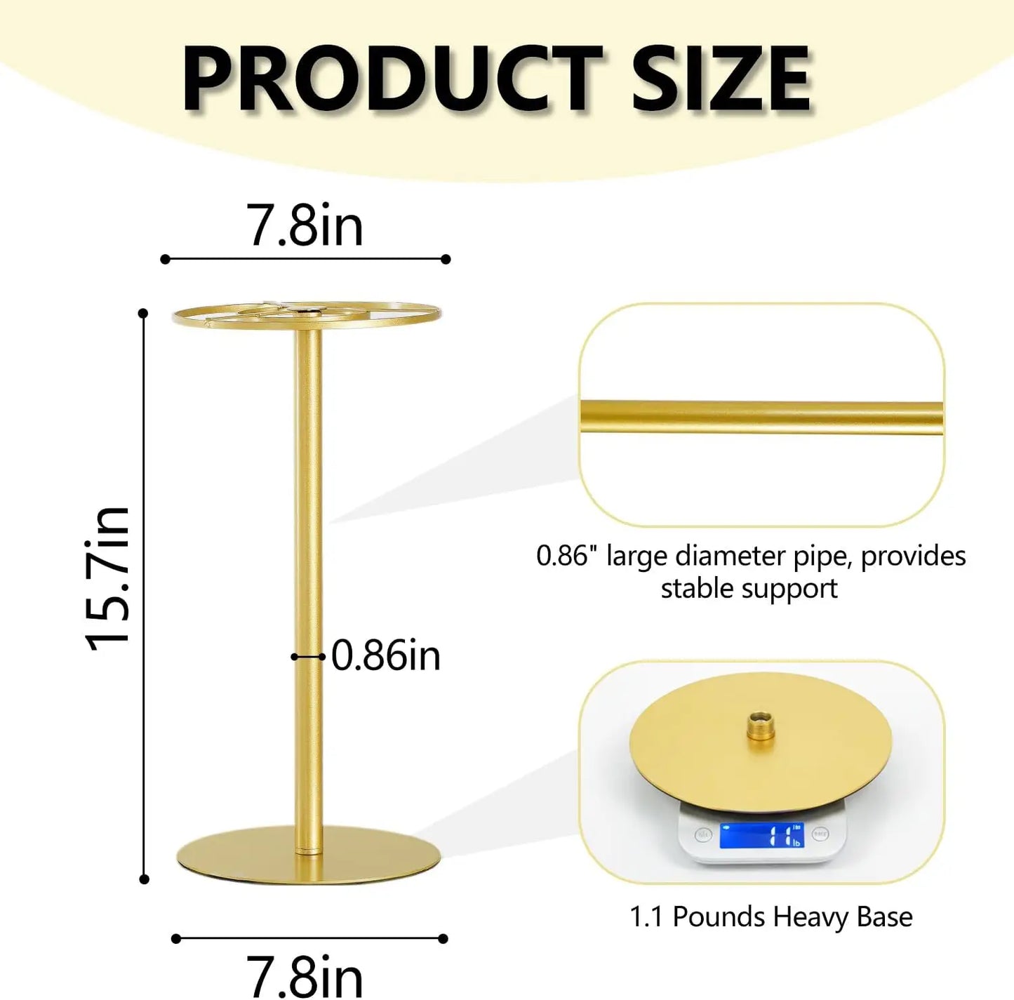 4-Piece Gold Metal Flower Stand Set . Elegant Wedding Centerpiece Stands for Floral Arrangements, Parties & Event Décor