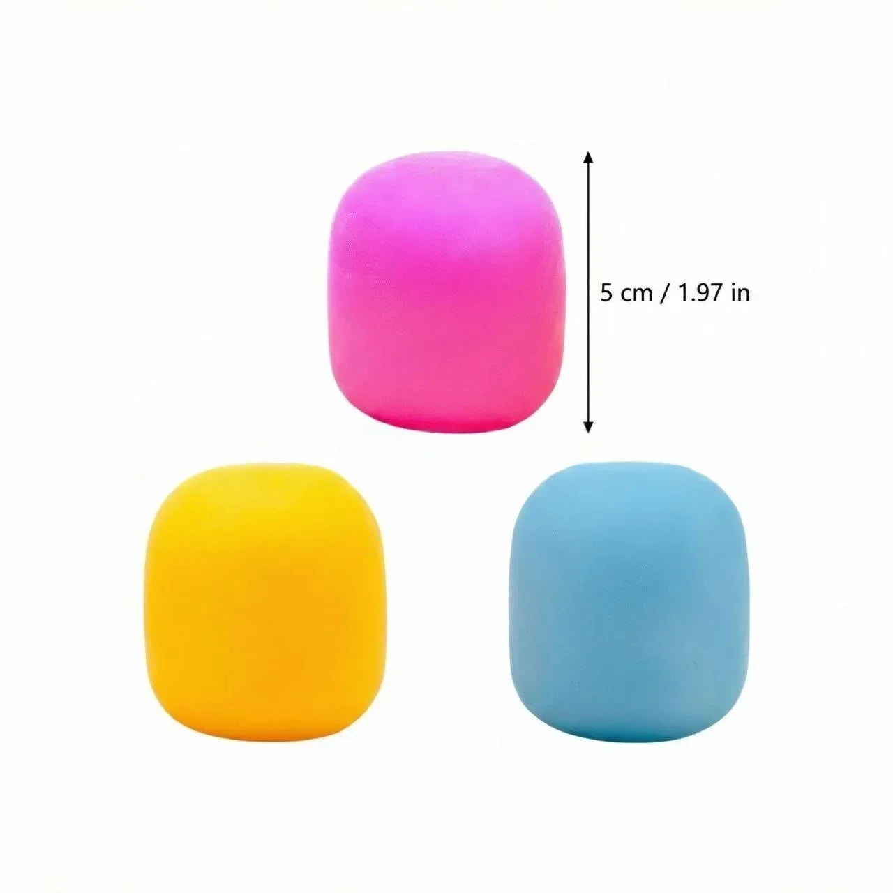 1–3 Piece Color-Changing Squishy Marshmallow Stress Ball.  Soft Sensory Fidget Toy for Kids & Adults