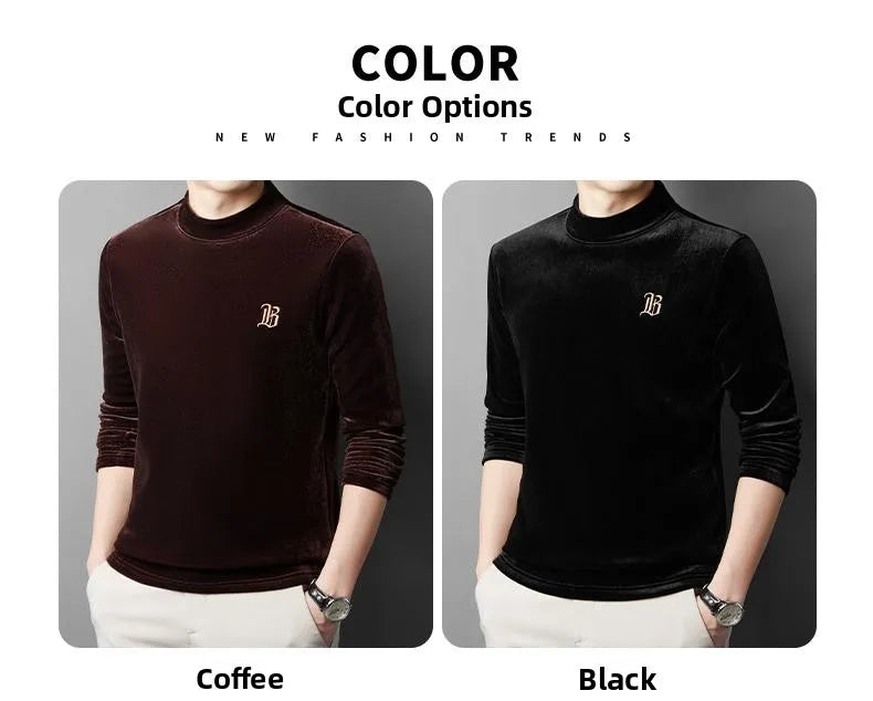 Pierre Cardin Men’s Luxury Fleece Sweatshirt | Premium Crew Neck Pullover | Soft Warm Casual Winter Sweater