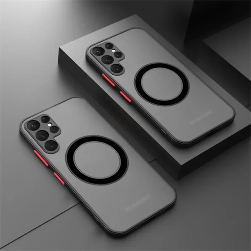 Samsung Galaxy Magnetic Wireless Charging Case. Slim Protective Cover