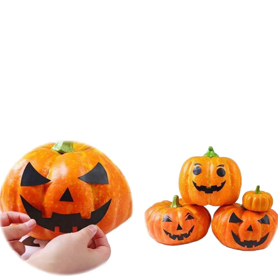 Halloween Pumpkin Window Clings – Reusable Jack-O’-Lantern Window Stickers for Home, Office & Party Decorations
