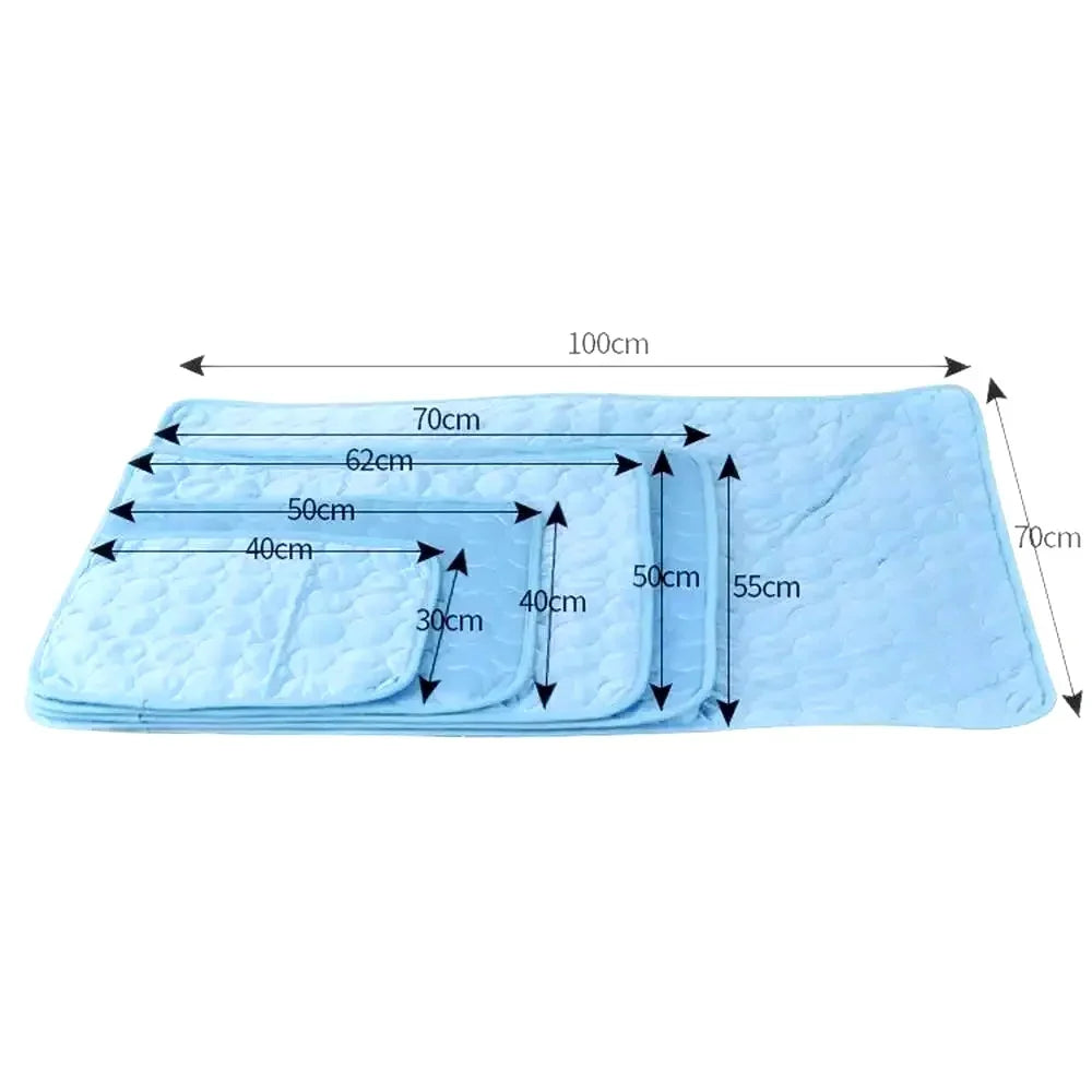 Ice Silk Cooling Dog & Cat Mat | Breathable Summer Cooling Pad for Pets