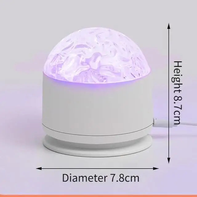 Ocean Wave Projector Lamp .3D Water Ripple Night Light with Remote Control & Color Changing Ambient Lighting