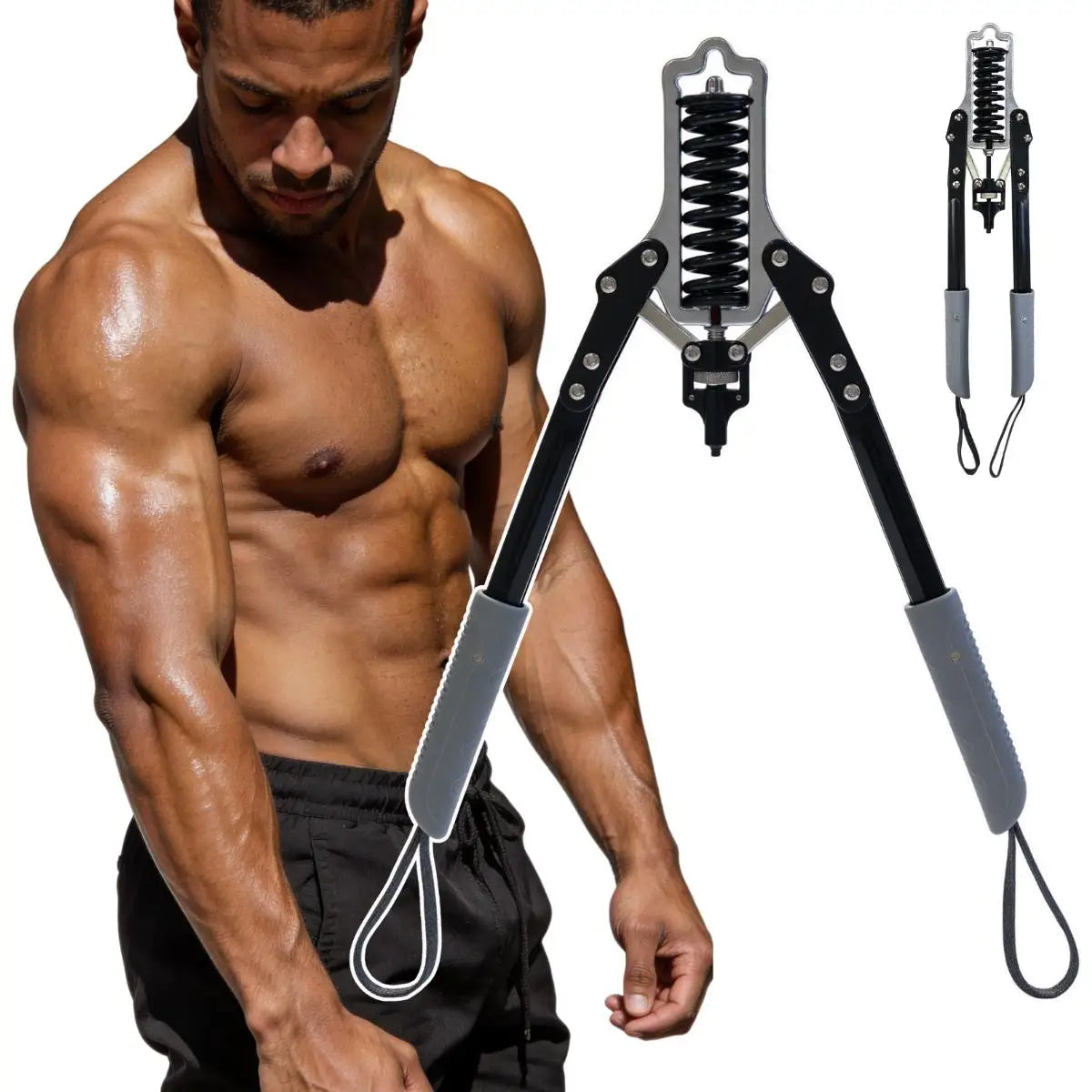 Portable Adjustable Resistance Trainer with Full Body Strength Training System