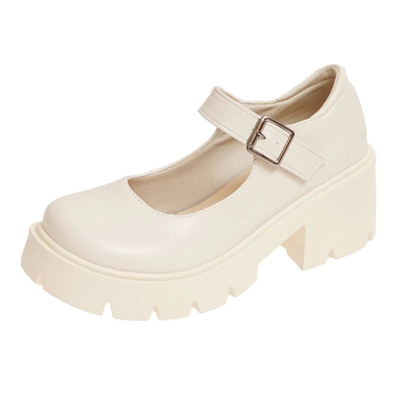 Women’s Vintage Inspired Platform Mary Jane Flats Comfortable Everyday Shoes