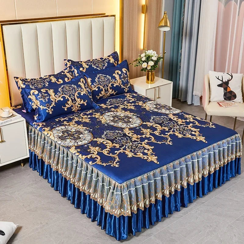 3-Piece Elegant Patterned Bedspread Set