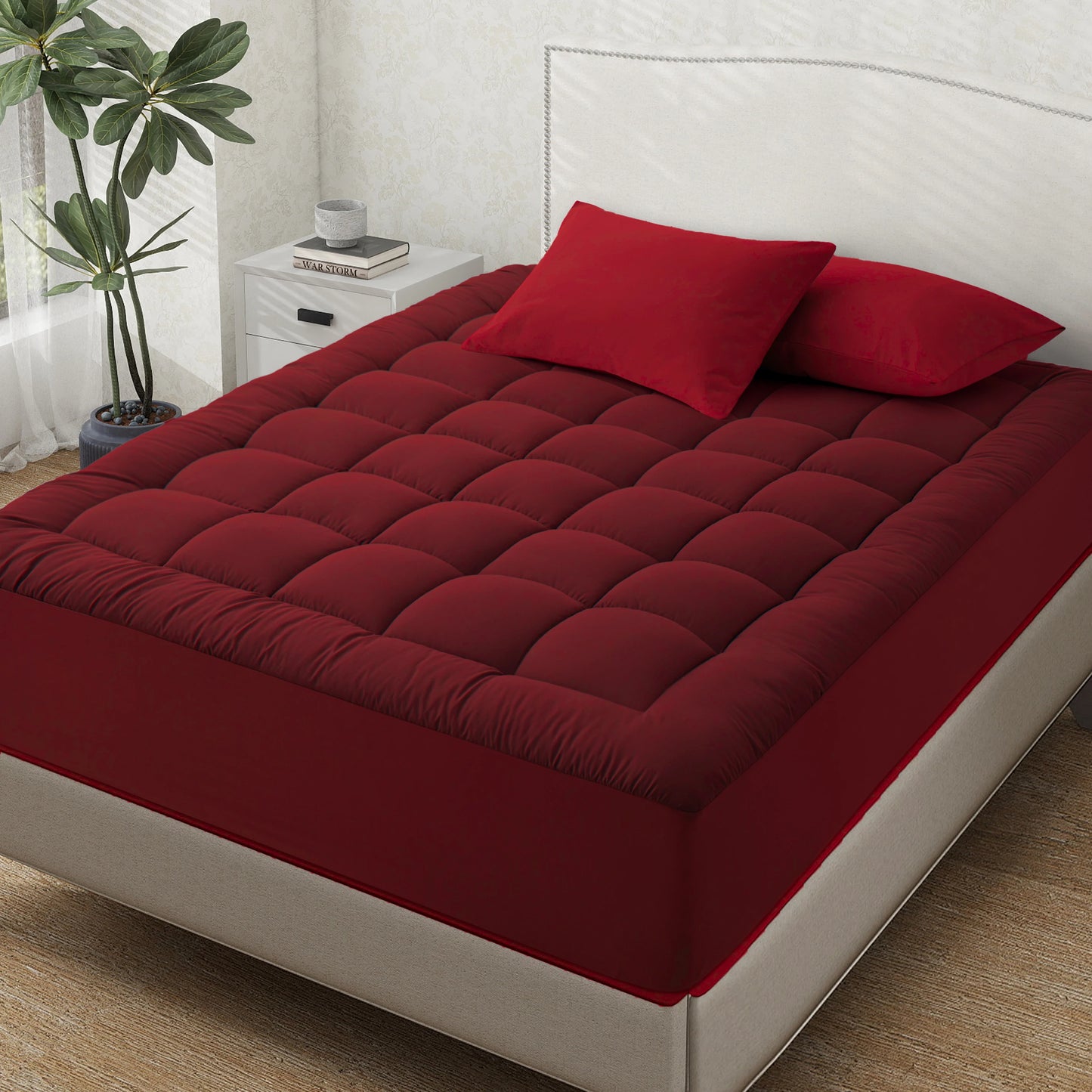 Cooling Mattress Pad Quilted Fitted Deep Pocket Protector