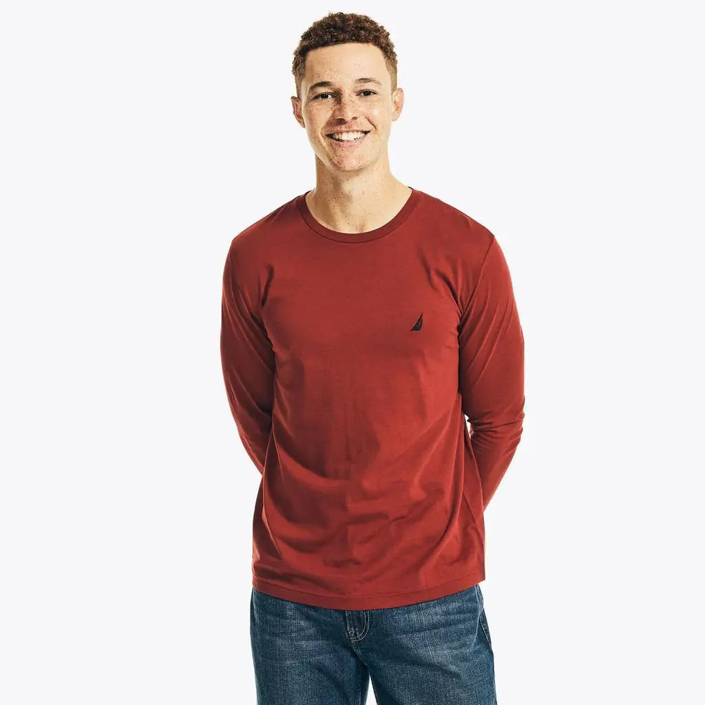 Nautica Men’s Performance Crew Neck T-Shirt | Moisture-Wicking Breathable Athletic Tee | Lightweight Running & Workout Shirt