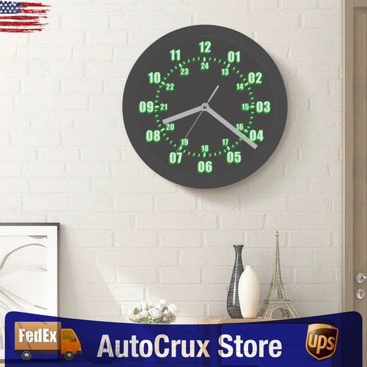 LED Indoor & Outdoor Luminous Wall Clock with Remote Control