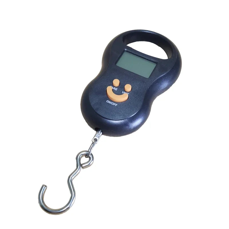 Multifunction Digital Scale 50 kg – Rechargeable Or Battery-Powered Hanging Scale with Tare Function, Ideal for Travel and Angl
