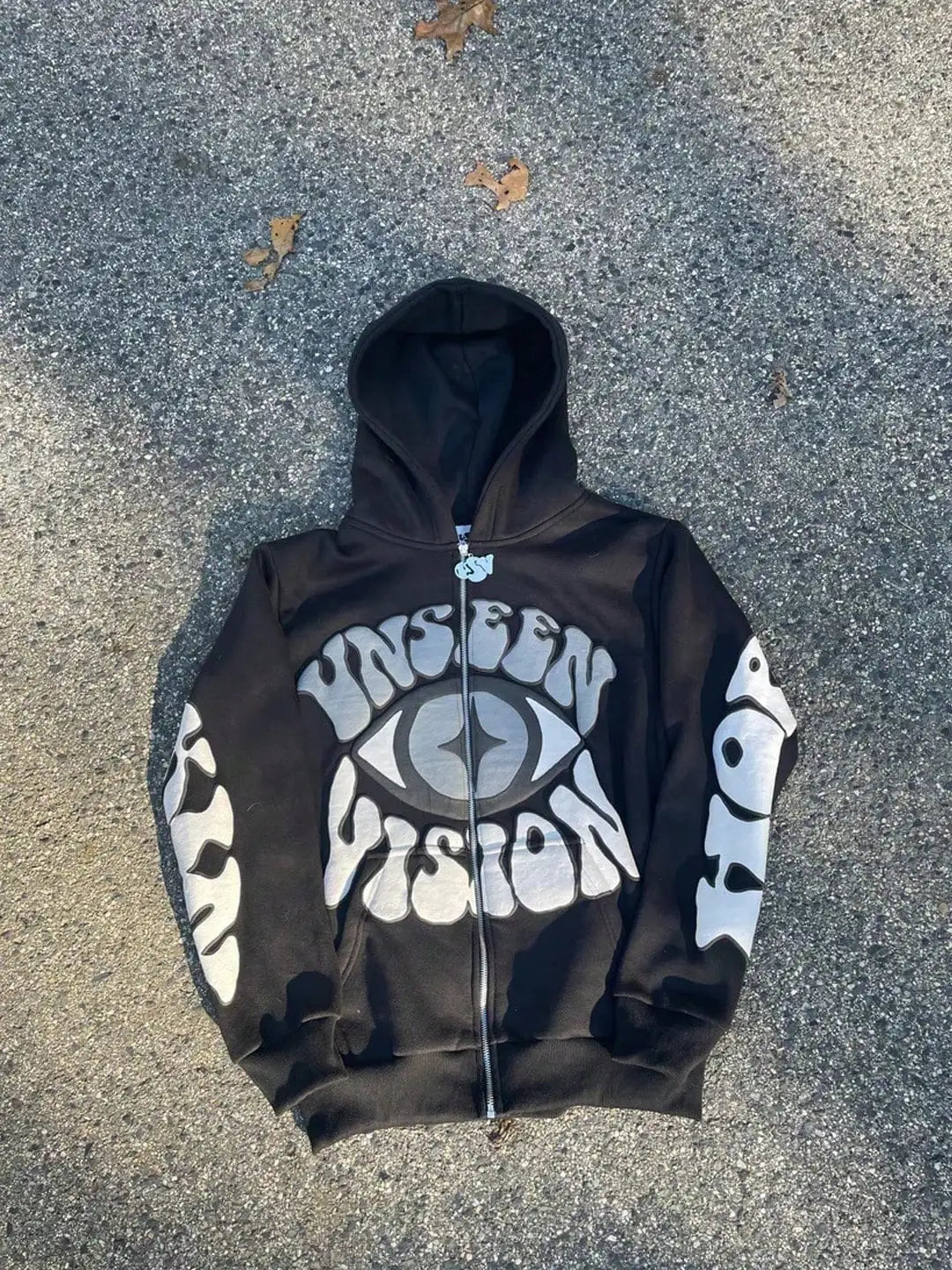 Men's Zip Up Hoodies Y2k Graphic Print  Oversized Hoodies Gothic Jacket Vintage Streetwear