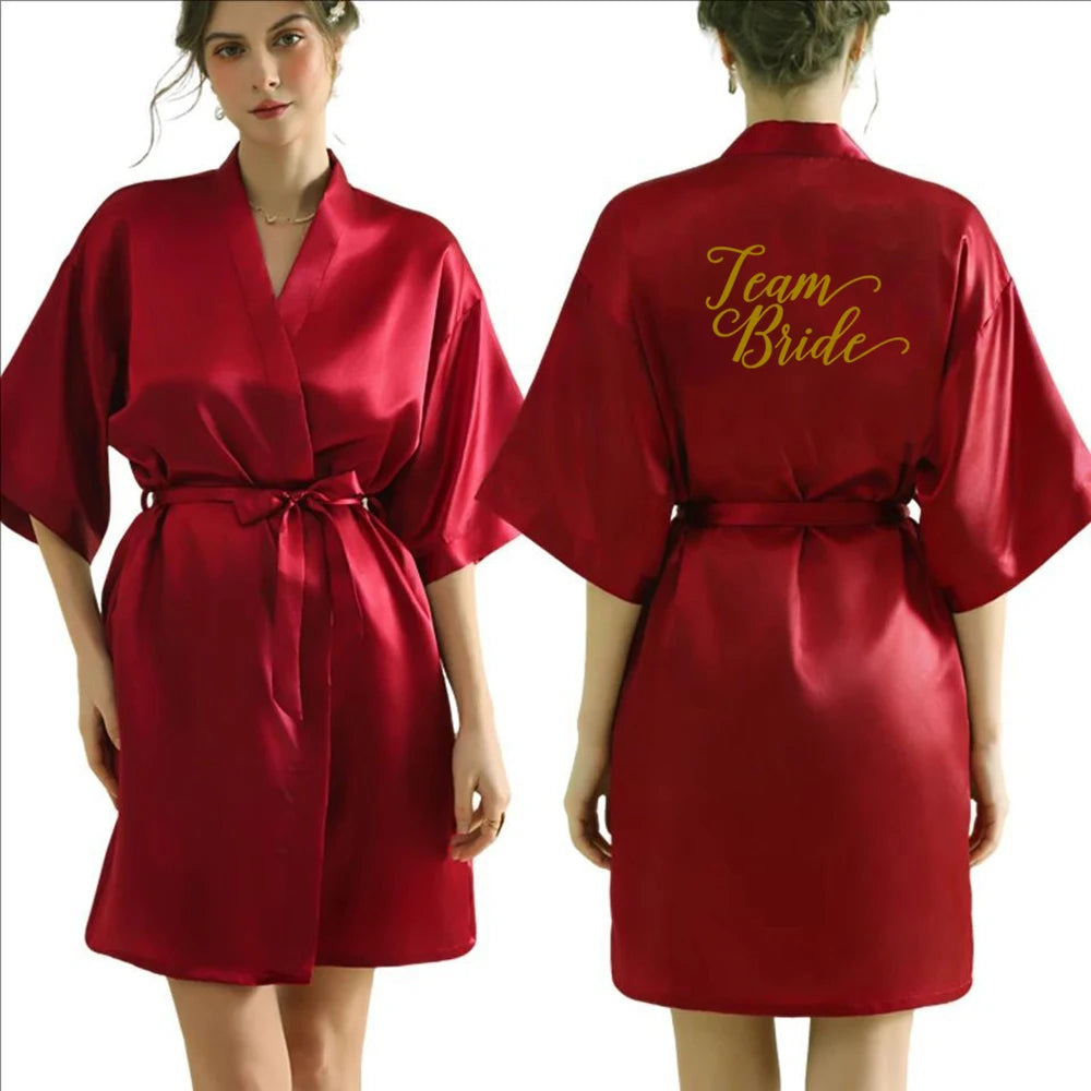Elegant Satin Bridal Robe for Weddings & Everyday Luxury