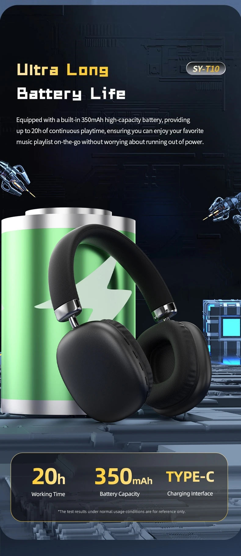 Wireless Over Ear Bluetooth Headphones with Microphone  HiFi Stereo Sound & All-Day Comfort