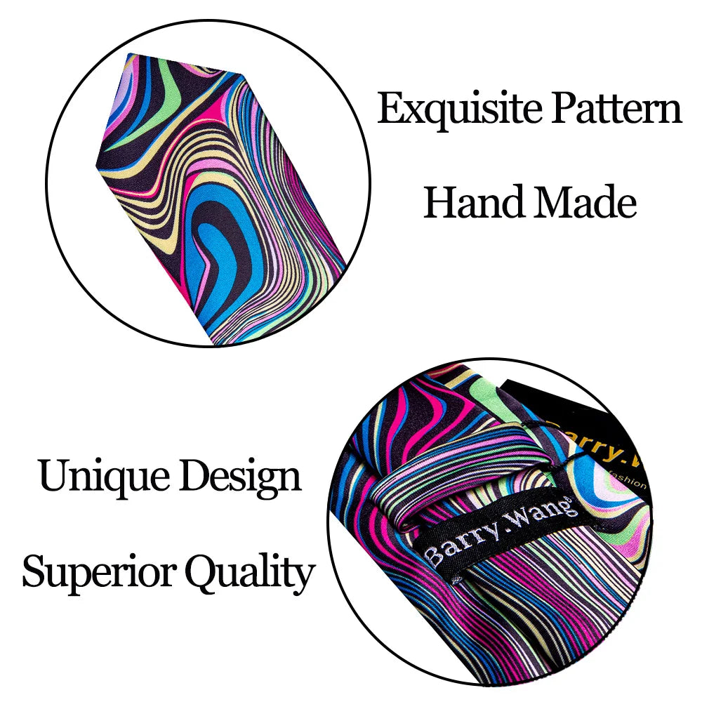 Luxury Designer Silk Tie Set for Men,  Necktie, Pocket Square & Cufflinks for Weddings, Business & Formal Events