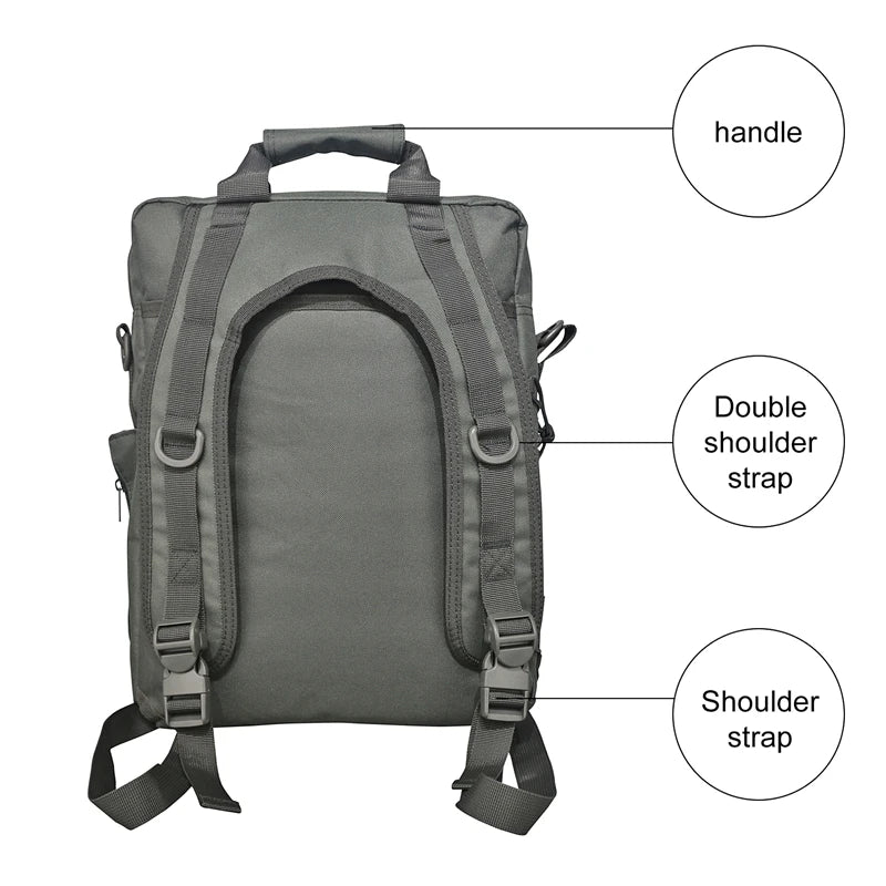 Tactical MOLLE Laptop Backpack with Padded Computer Compartment