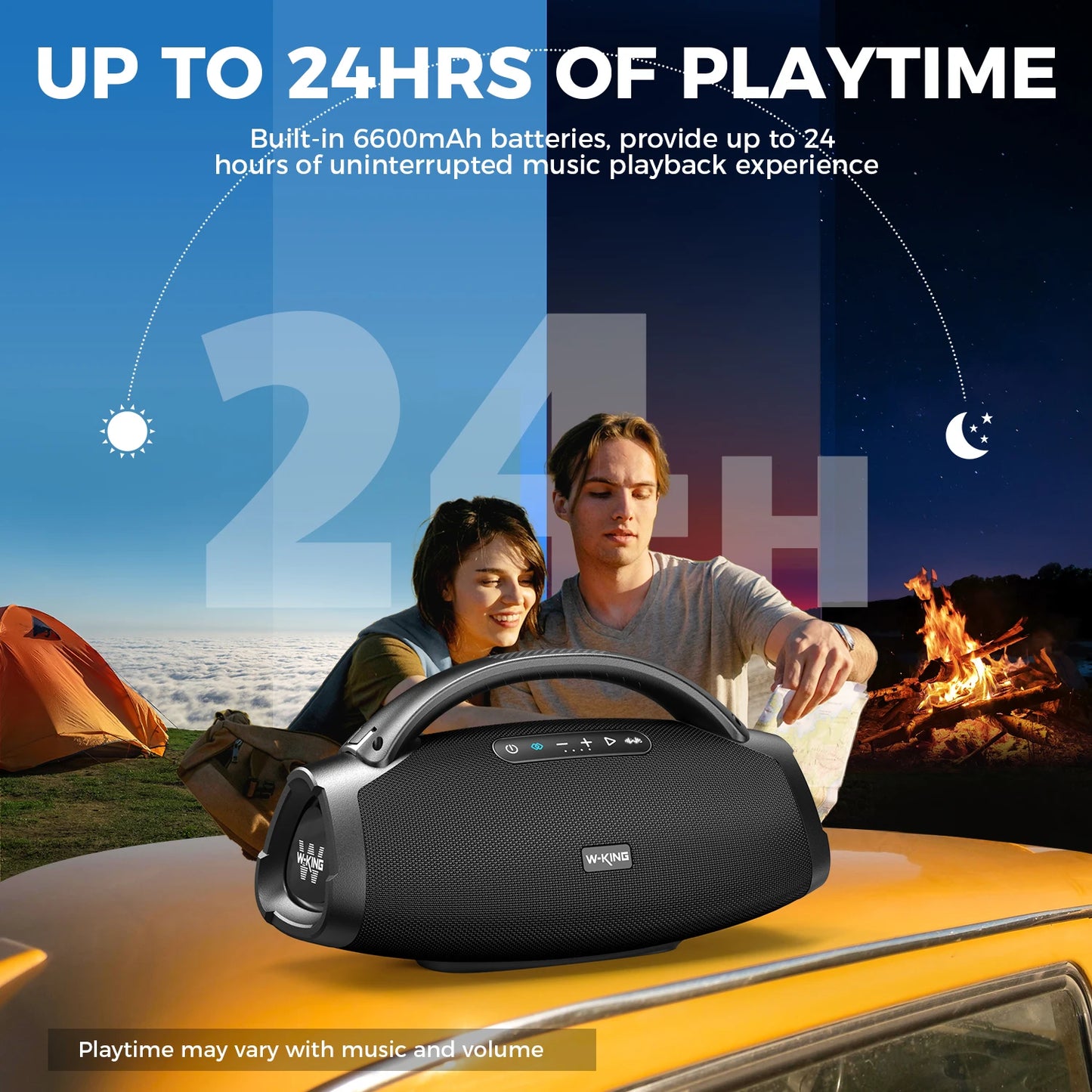 W-KING X20S 140W Bluetooth Speaker .Portable Waterproof Boombox with Deep Bass & Extended Battery Life
