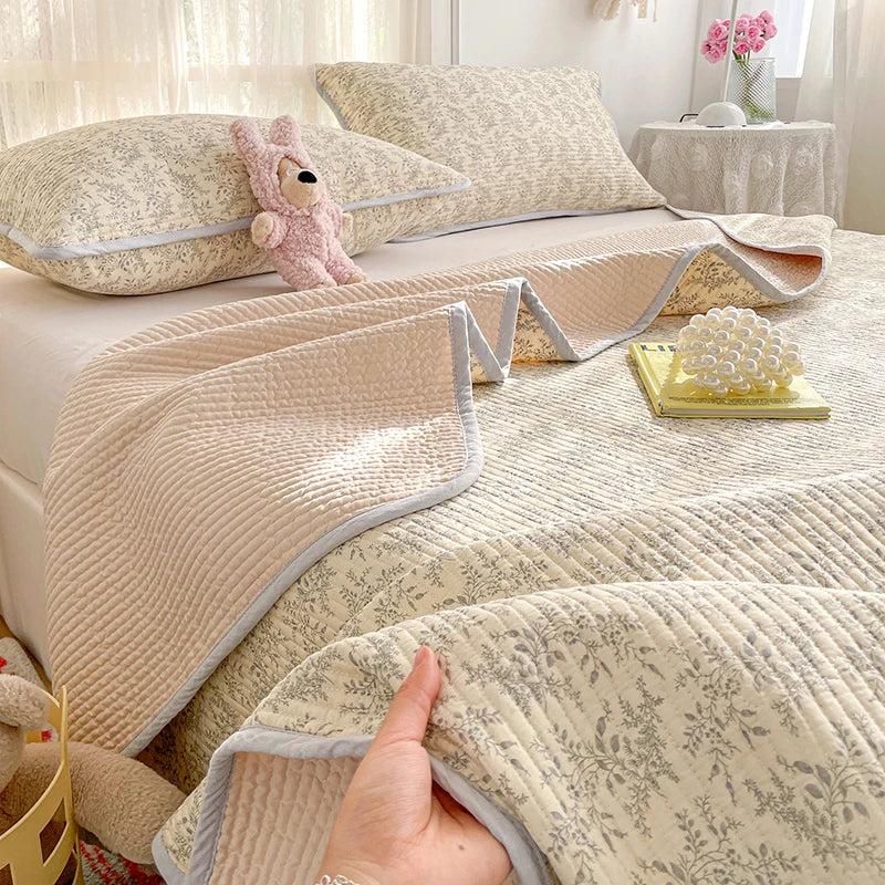 100% Cotton Thickened Bedspread & Cover Set
