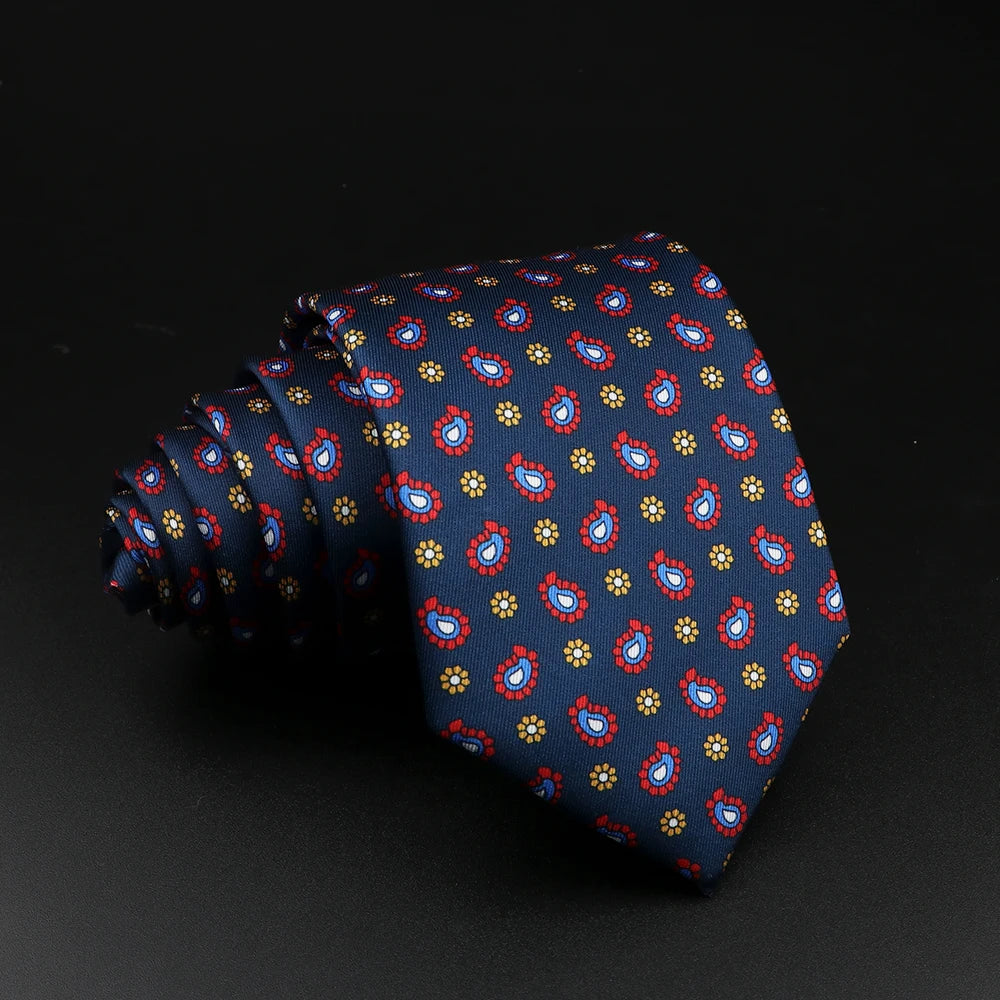 51 Styles Men's Silk Ties Jacquard Striped Plaid Floral Necktie Accessories Daily Wear Shirt Suit Cravat Wedding Party Gift