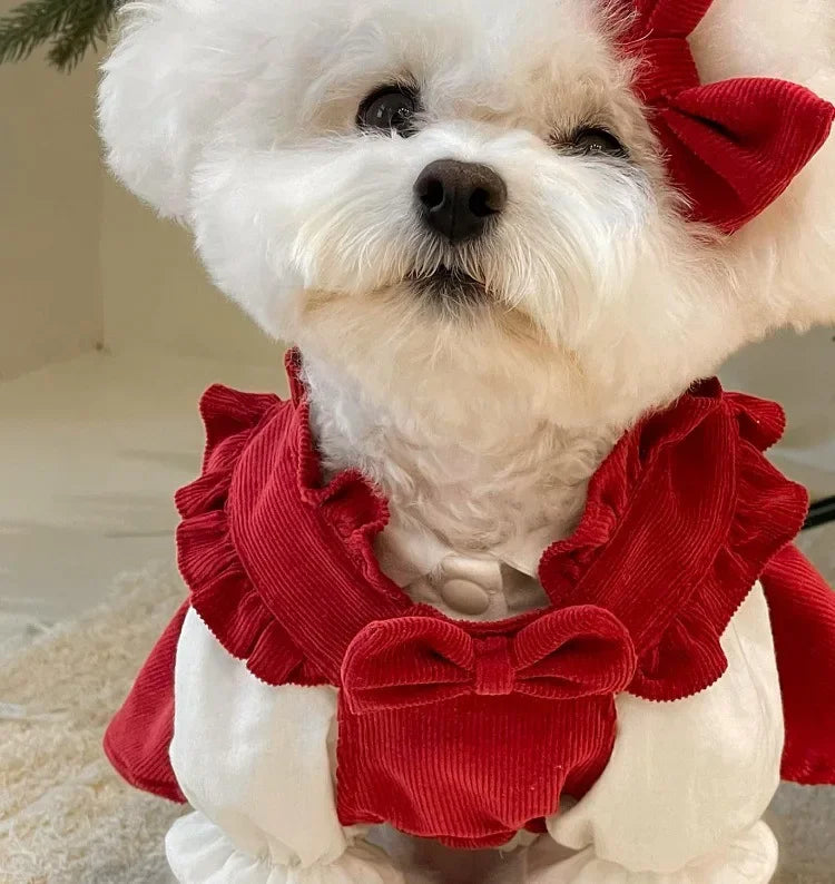 Luxury Princess Dog Dress for Small Dogs