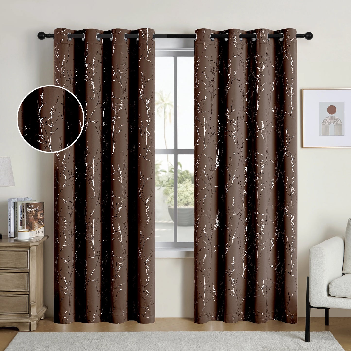 Pack of 2 Blackout Thermal Insulated Curtains