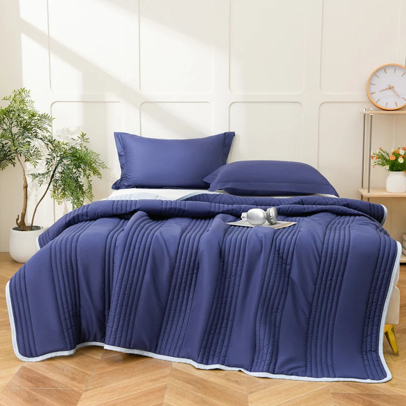 Elegant Solid Color Quilted Bedspread Set