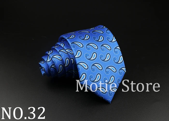 51 Styles Men's Silk Ties Jacquard Striped Plaid Floral Necktie Accessories Daily Wear Shirt Suit Cravat Wedding Party Gift