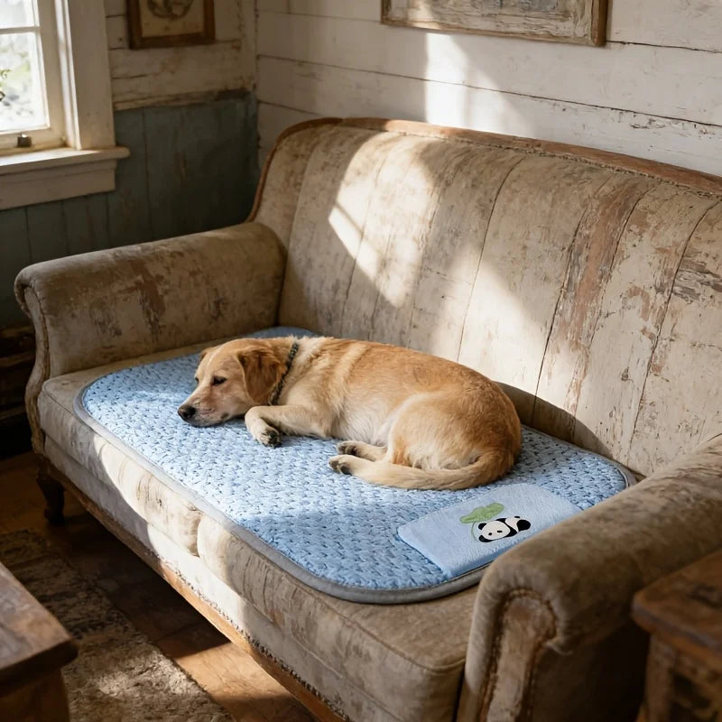 Cooling Dog Mat. Breathable Summer Pet Cooling Pad for Dogs & Cats