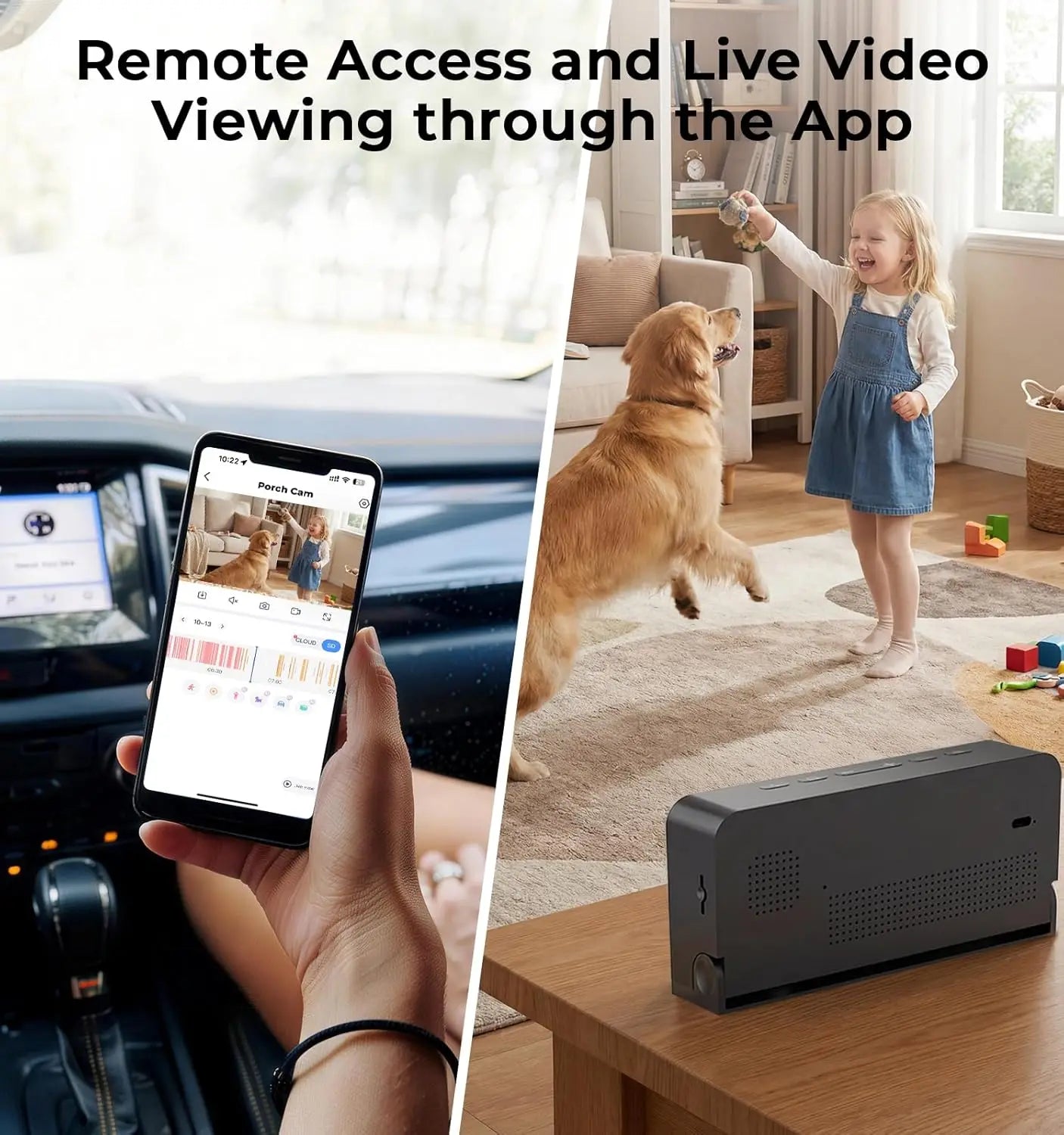 Wesecuu Smart Clock Camera, 2K Indoor Cameras for Home Security, Nanny Camera 5G WiFi Security Cameras Wireless, Two-Way Talk,