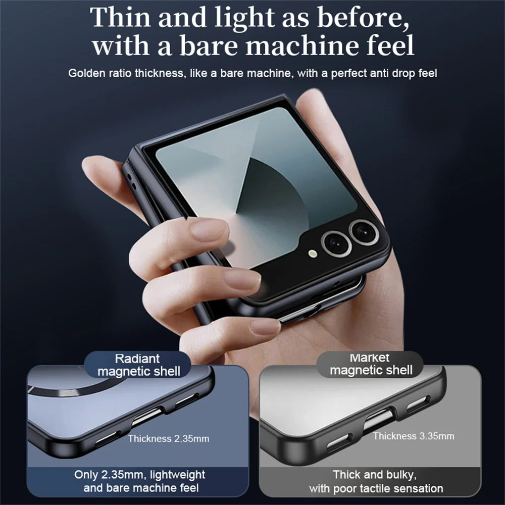 Luxury Frosted Mag Safe Case for Samsung Z Flip Series