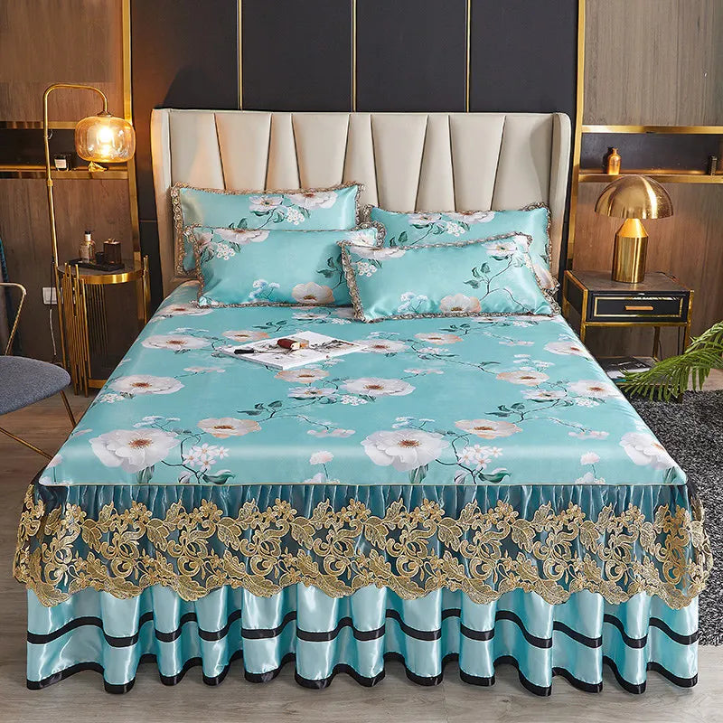 European Floral Summer Bedspread Set