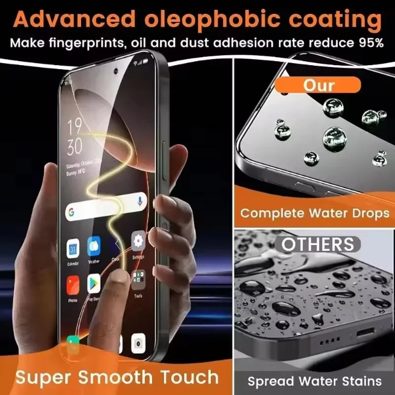 3-Pack Tempered Glass Screen Protector with Easy Install Kit  Full Coverage Protection