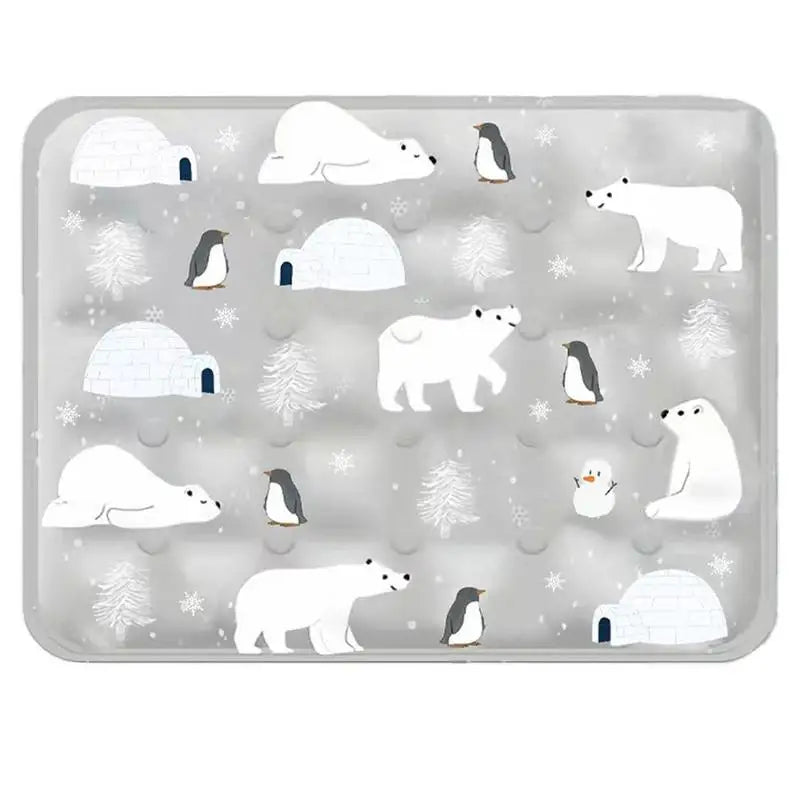Dog Cooling Blanket Chill Puppy Pad 16x20 Inch Self-Cooling Dog Sleep Mat Washable Portable For Indoor Outdoor For Small Medium
