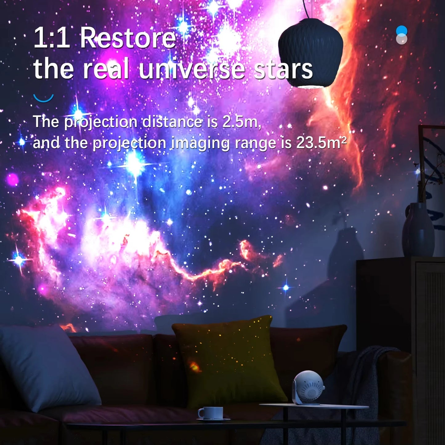 Galaxy Planetarium Star Projector – Starry Sky Night Light with Bluetooth Speaker, Remote Control & Aurora Galaxy Effects