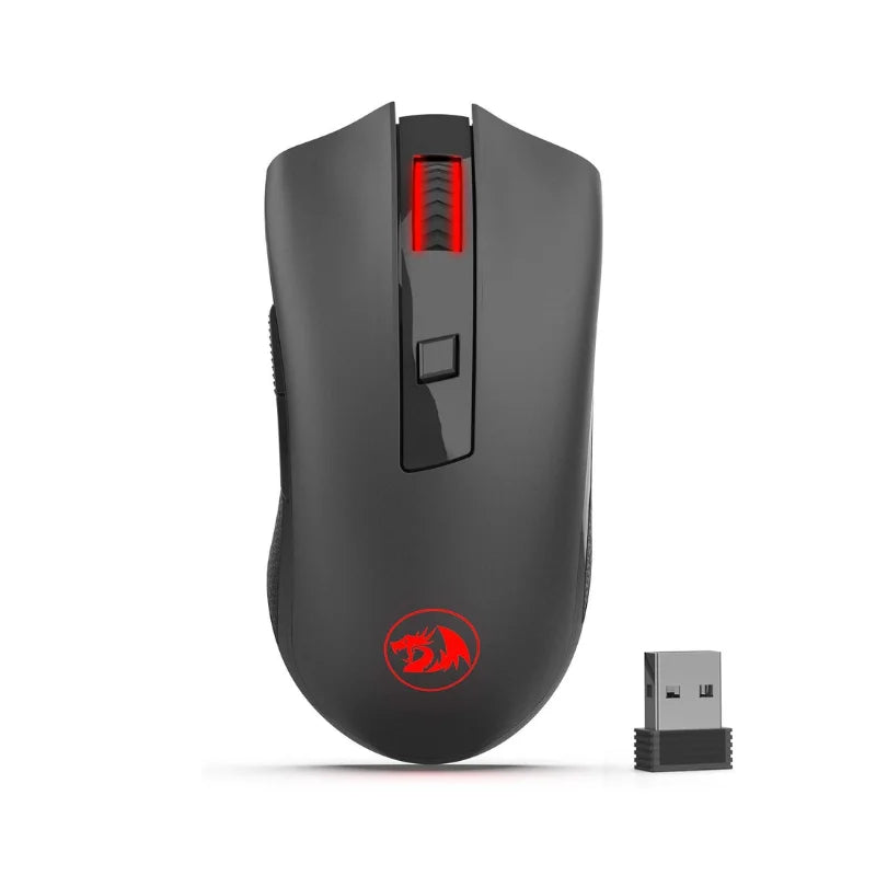 Redragon M652 2.4GHz Wireless Gaming Mouse, Ergonomic Optical USB Mouse with Adjustable DPI for PC, Laptop & Mac