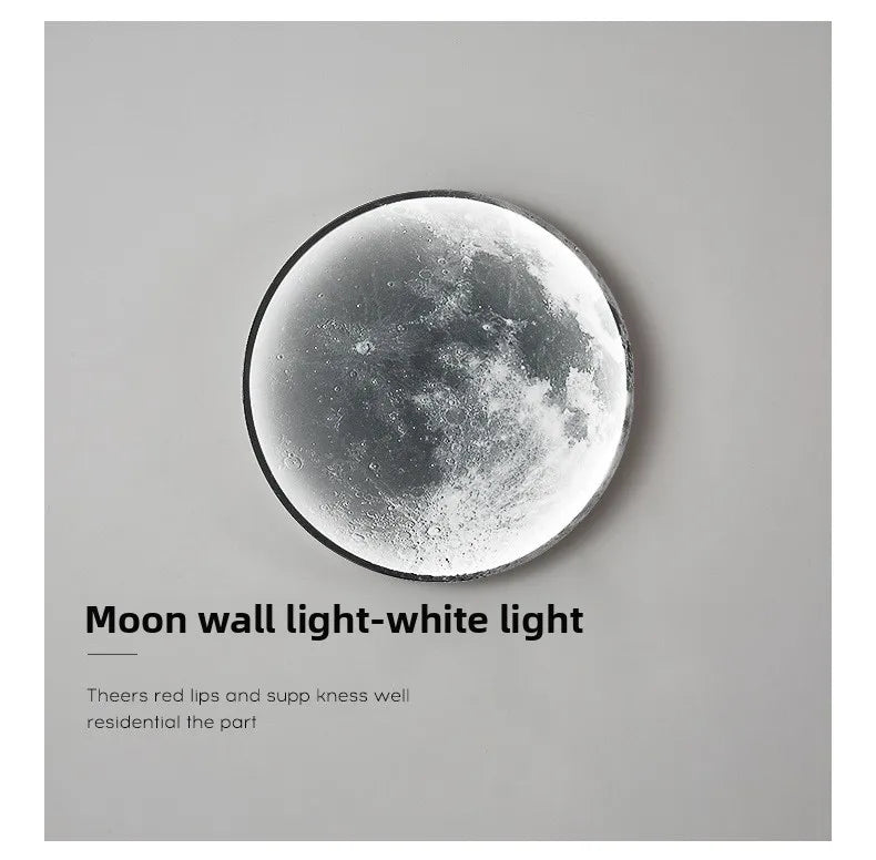 MoonGlow LED Wall Clock & Ambient Night Light