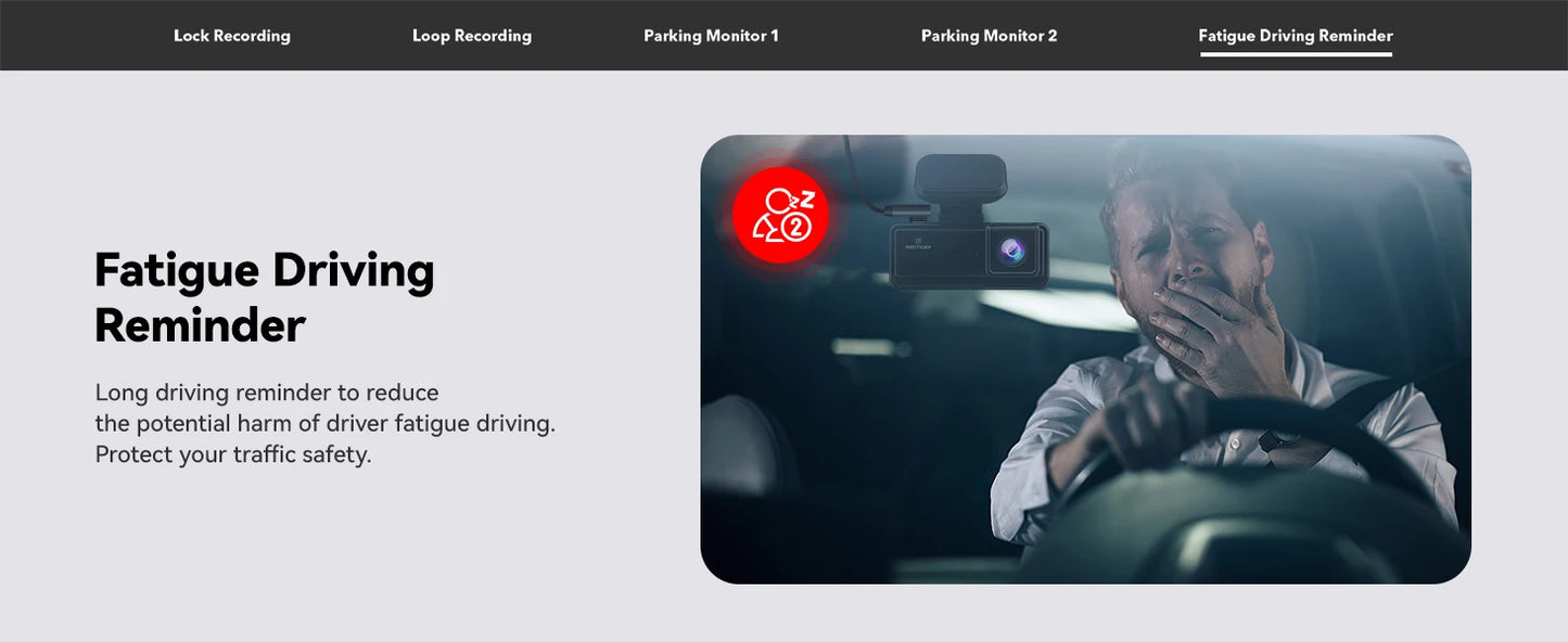 REDTIGER F8  4K+1080P 5.8G WiFi Dash Cam Front and Rear GPS Dash Camera for Cars Front Night Vision Car DVR Car Dash Camera