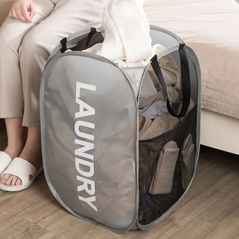 Extra-Large Foldable Laundry Hamper with Carry Handles