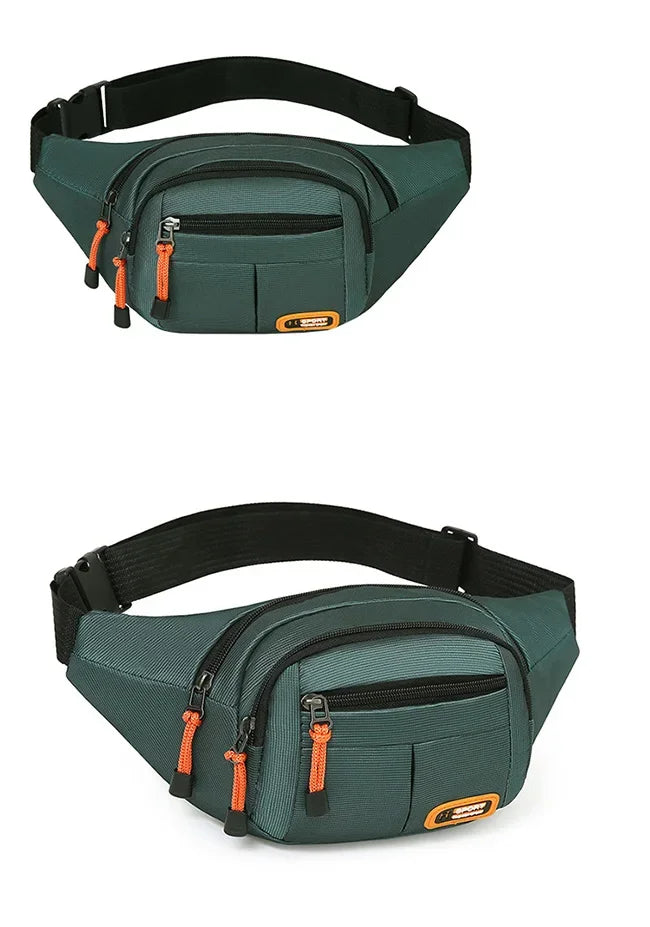 Oxford Waterproof Mobile Waist Bag . Unisex Crossbody Belt Bag for Travel, Hiking & Everyday Use