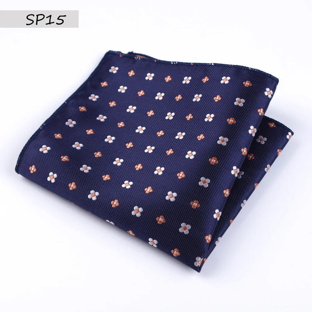 Men’s Designer Pocket Square Handkerchief Set. Elegant Suit Accessories