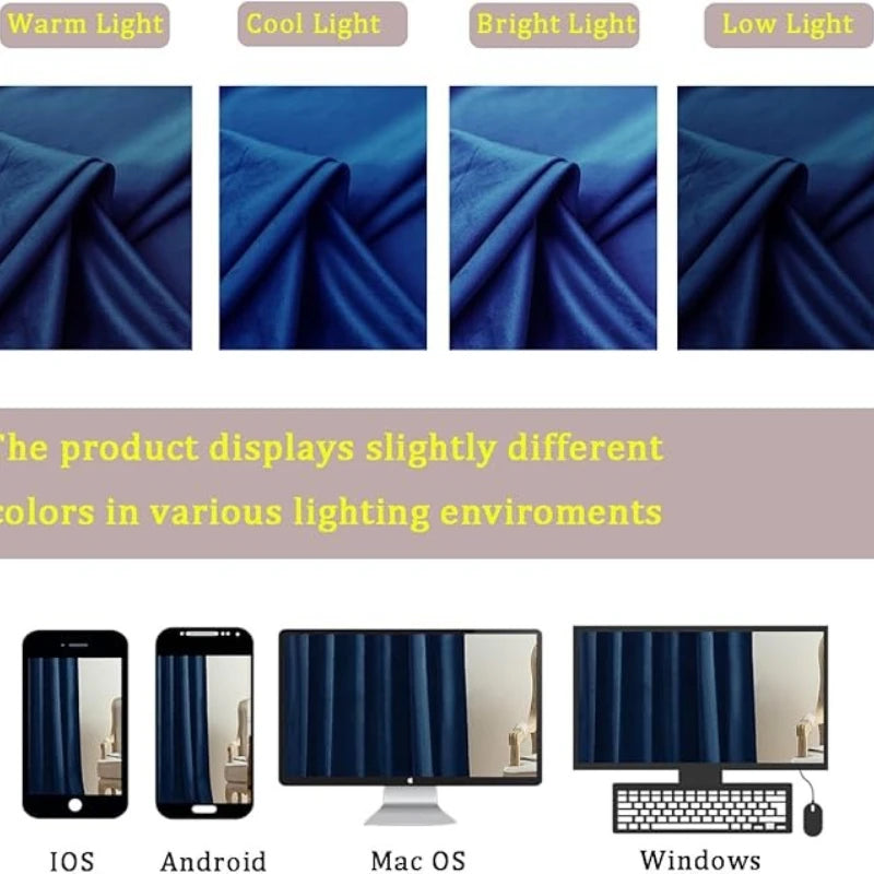 Luxury Velvet Blackout Window Curtains