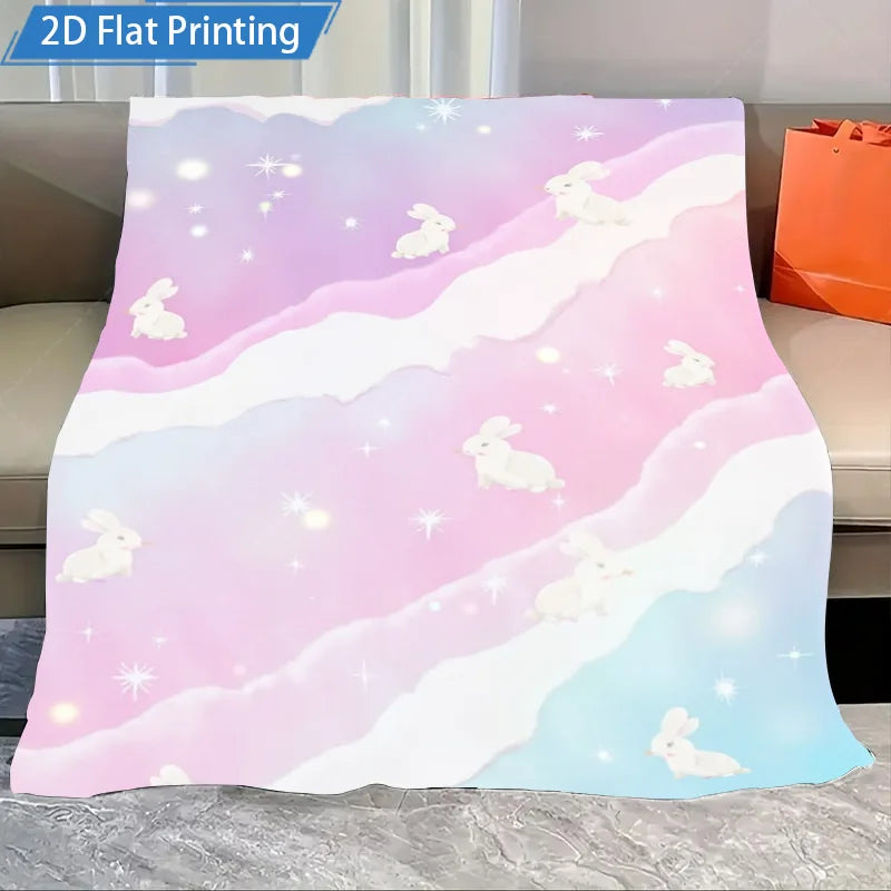 1pc Flannel Blanket Colorful Quote Blanket "I Am The Storm" - Inspirational Words, Cozy Sofa Throw, 2D Flat Printing