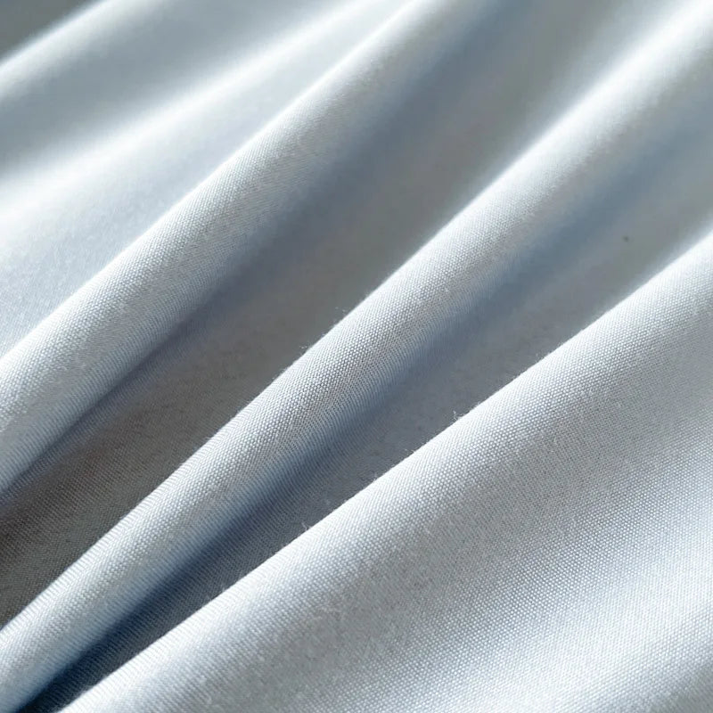 4-Piece Soft Brushed Duvet Cover Set . Solid Color Bedding