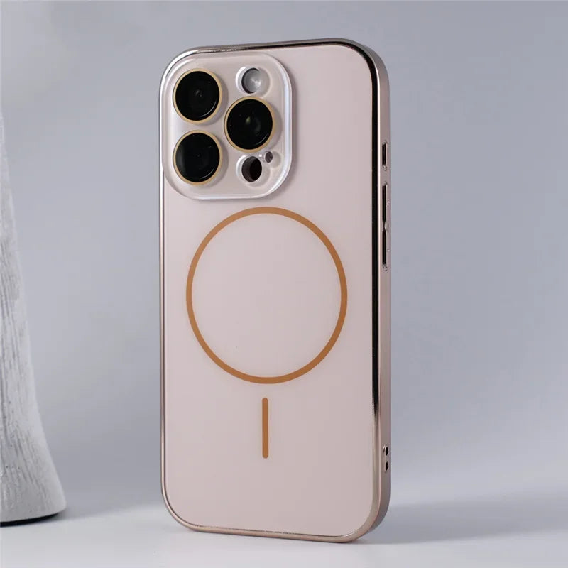 Sleek Magnetic Protective Phone Case with Camera Guard