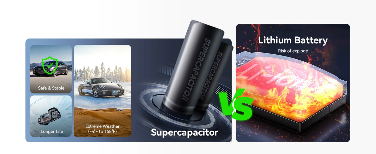 Vantrue N2X 2.7K HDR Dashcam Front and Inside 5G WiFi Dual Dash Camera with IR Night Vision STARVIS 2 Voice Control 60FPS GPS