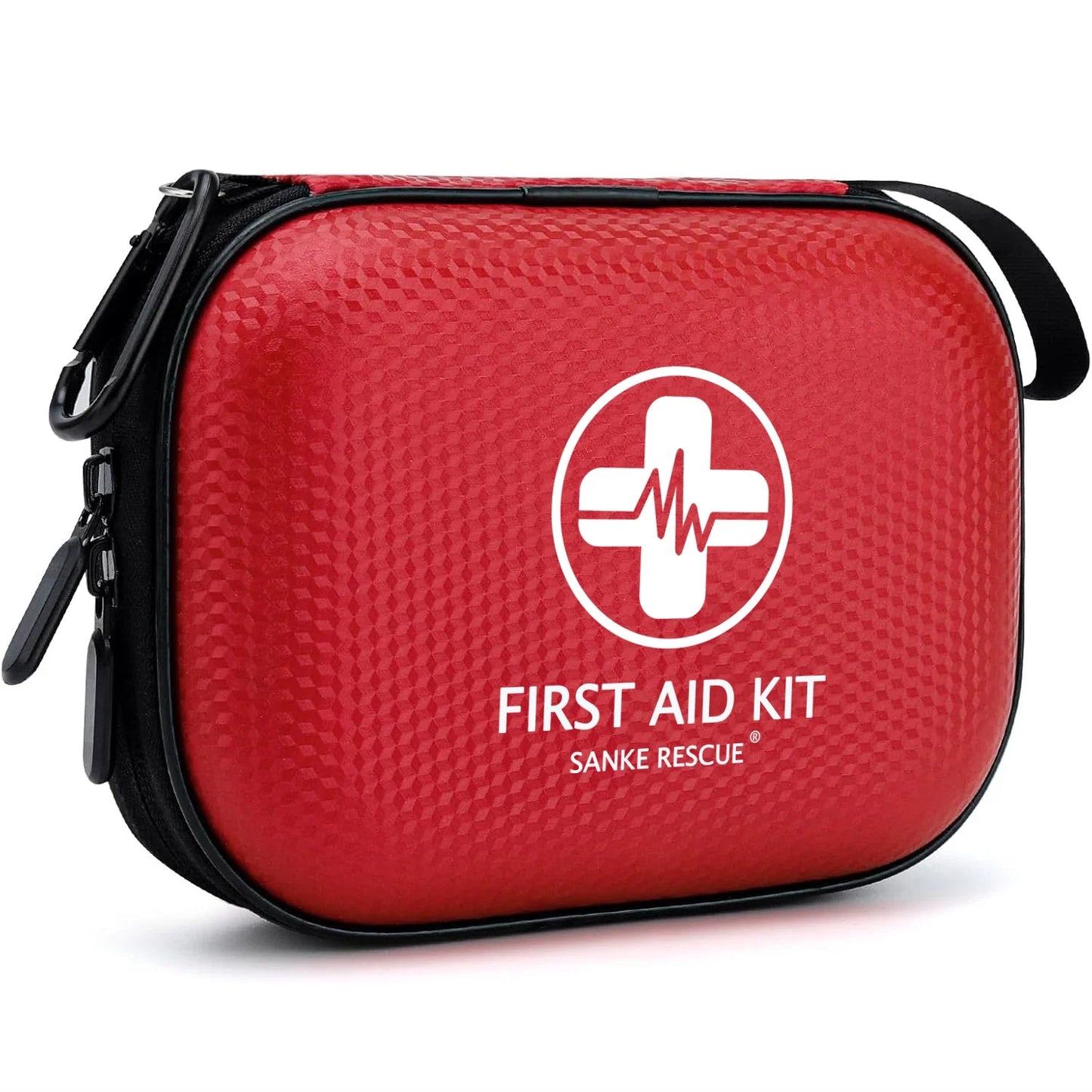 Mini First Aid Kit 150 Piece Small Waterproof Hard Shell Medical Kit for Home Car Travel Camping Truck Hiking Sports Office