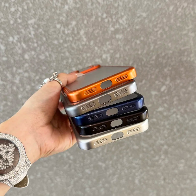 Luxury Clear Matte Phone Case with Camera Protection