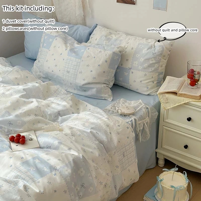 Ruffled Bedding Set.  Duvet Cover & Pillowcase Set